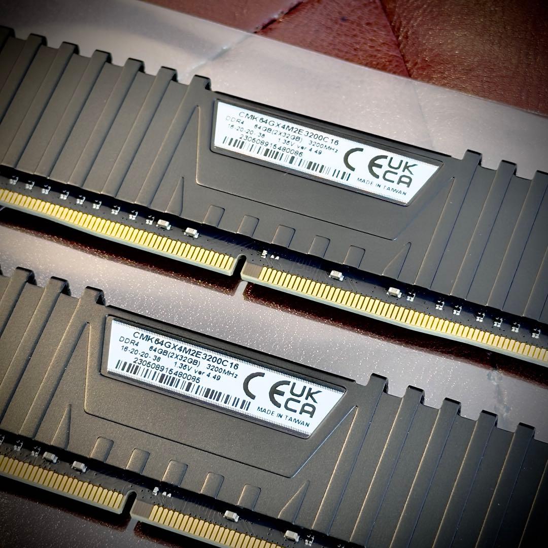 メモリー CORSAIR DDR4-3200 CL16 64GB LPX