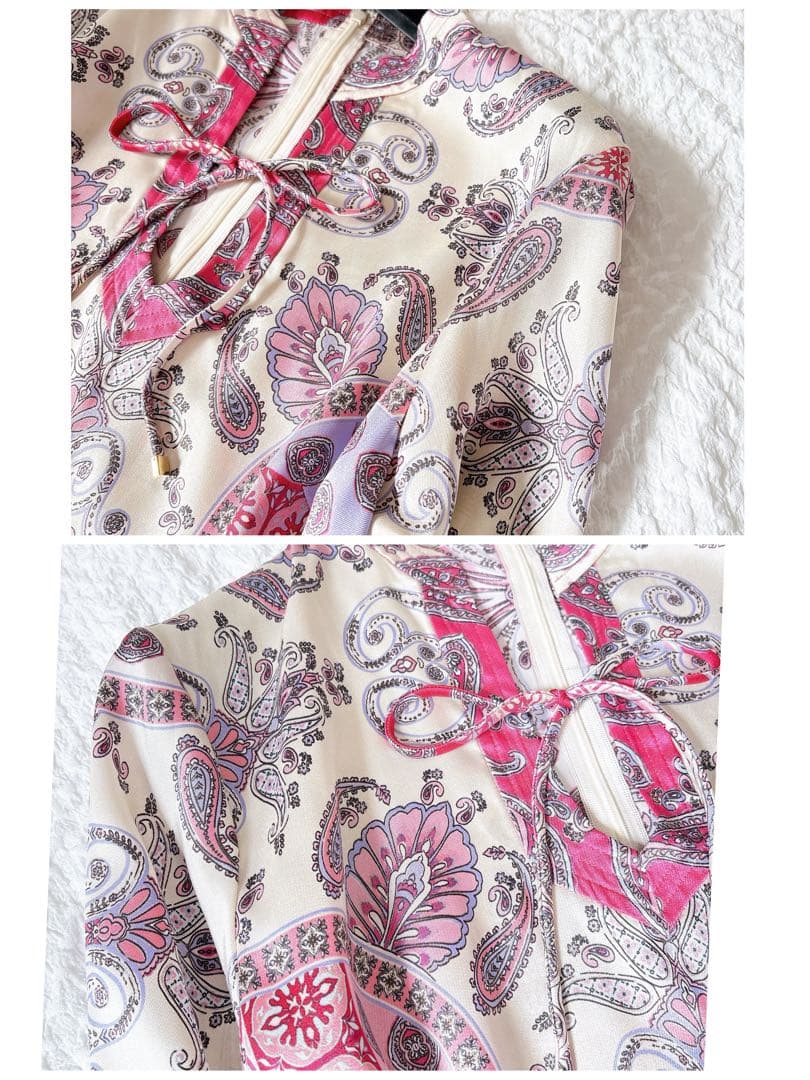 未使用級✨23ss即完売　グレースコンチネンタル ペイズリー柄ワンピース