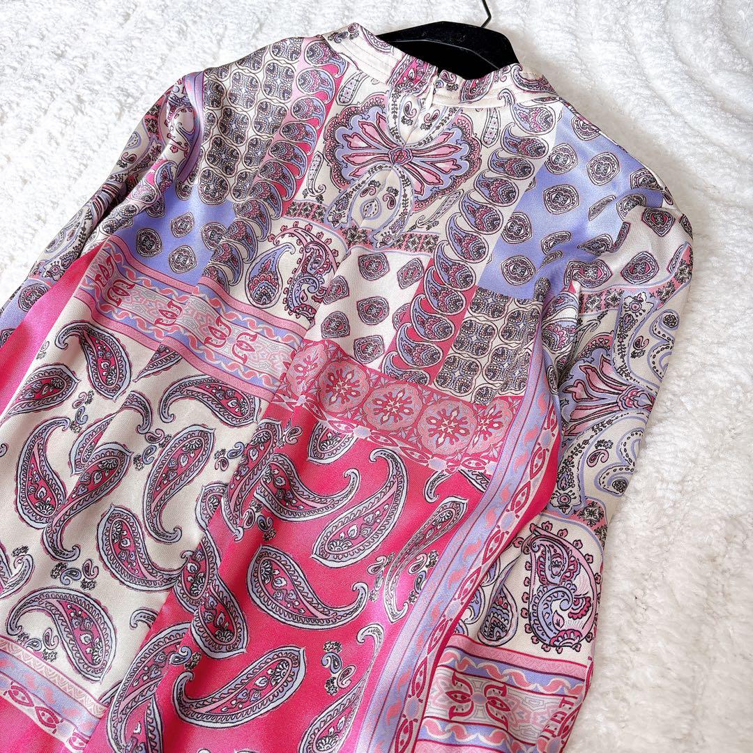 未使用級✨23ss即完売　グレースコンチネンタル ペイズリー柄ワンピース