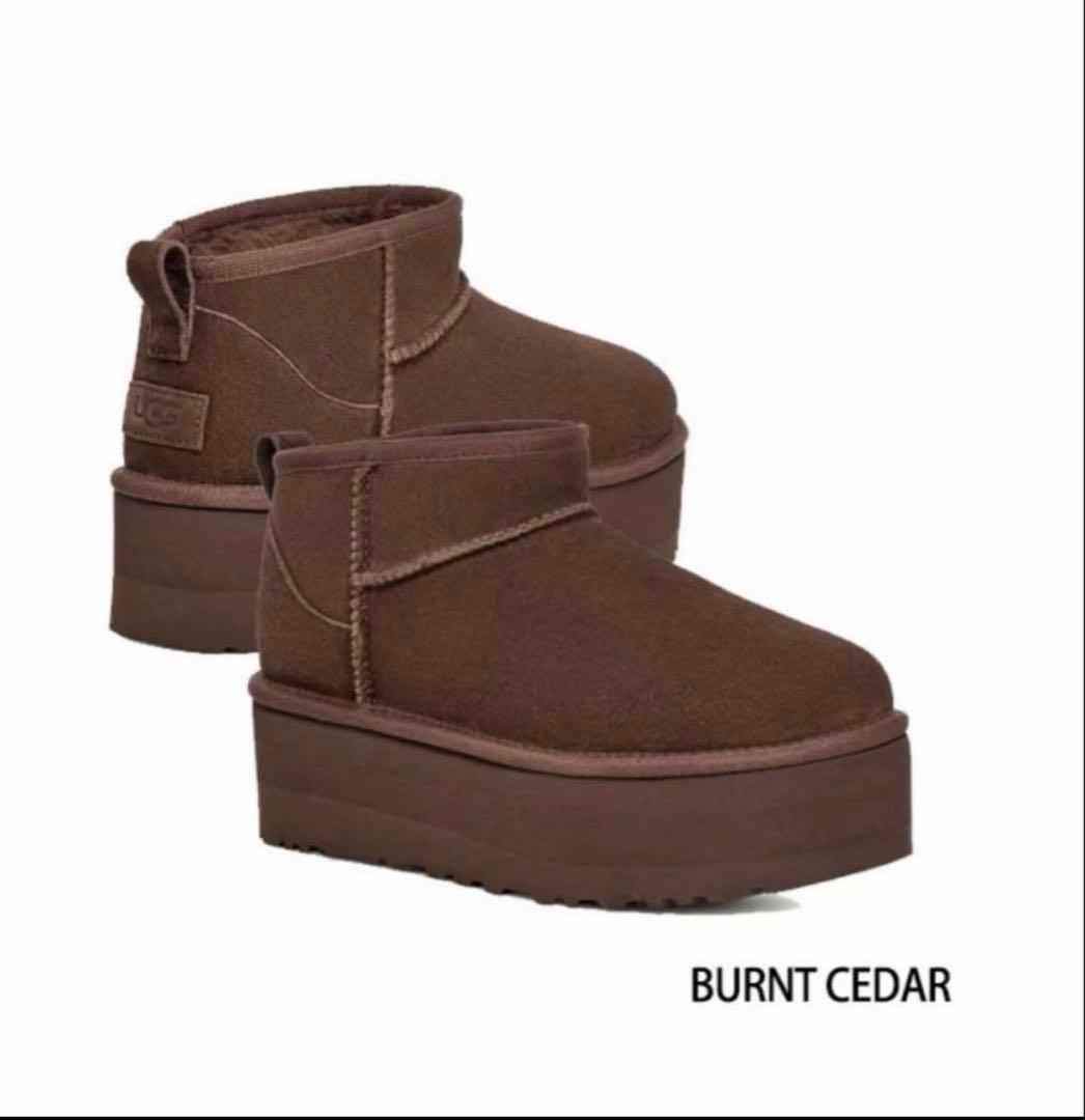 UGG クラシックウルトラミニプラットフォーム バーントシダー