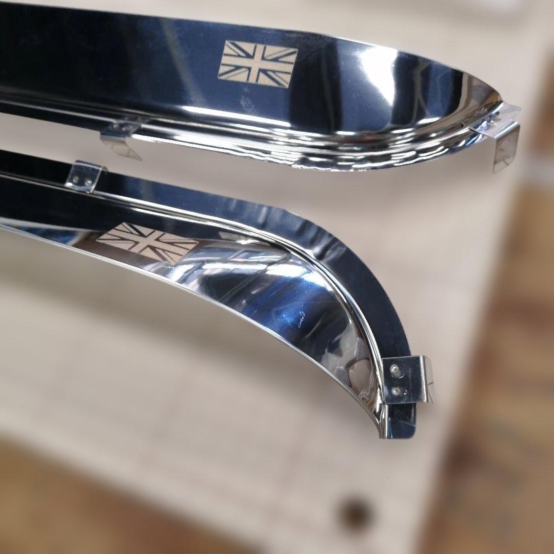 K*o様 ローバーミニ　ステンレスサイドバイザー　未使用