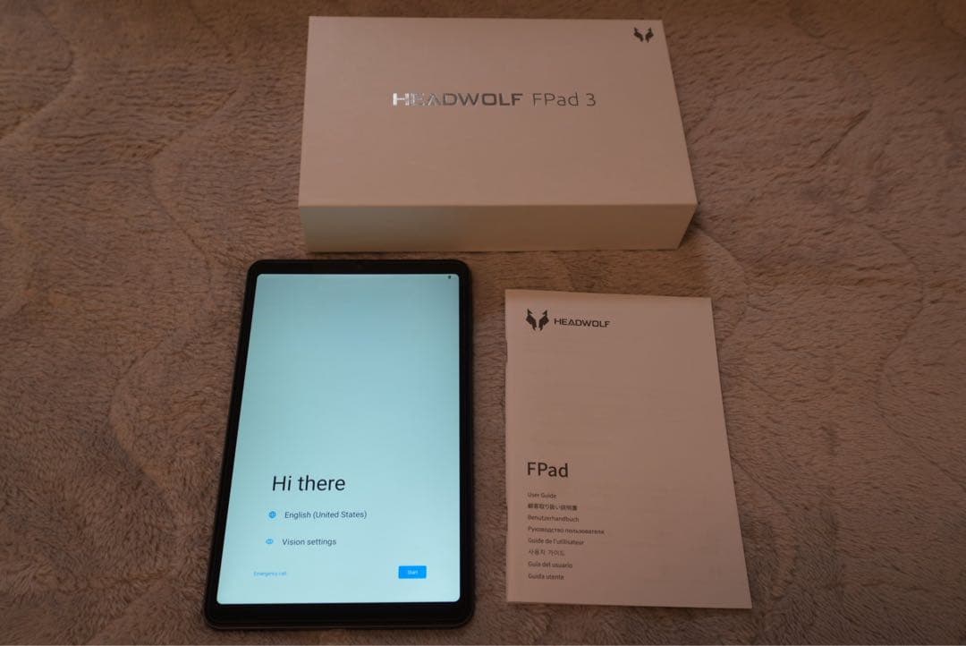 【初期化済・充電器/ケーブル/保護フィルム付】HEADWOLF FPad 3