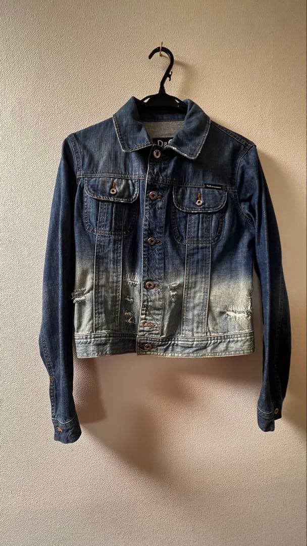 D&G デニムジャケット Sサイズ ダメージ加工