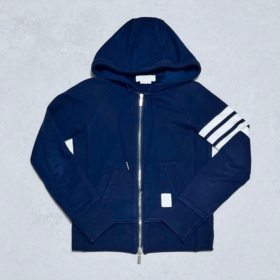 【高級・即完売デザイン】 トムブラウン 4bar トリコロール 正規品 パーカー