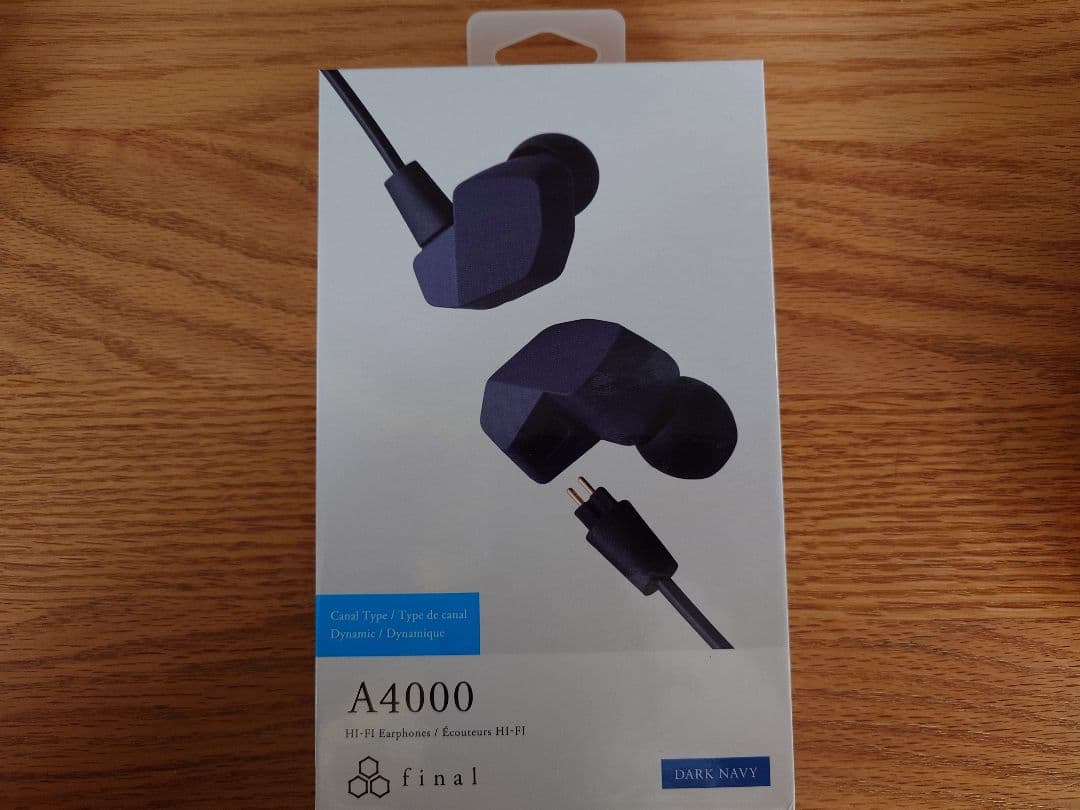 【4.4mmケーブル付き】final A4000 有線イヤホン ダークネイビー
