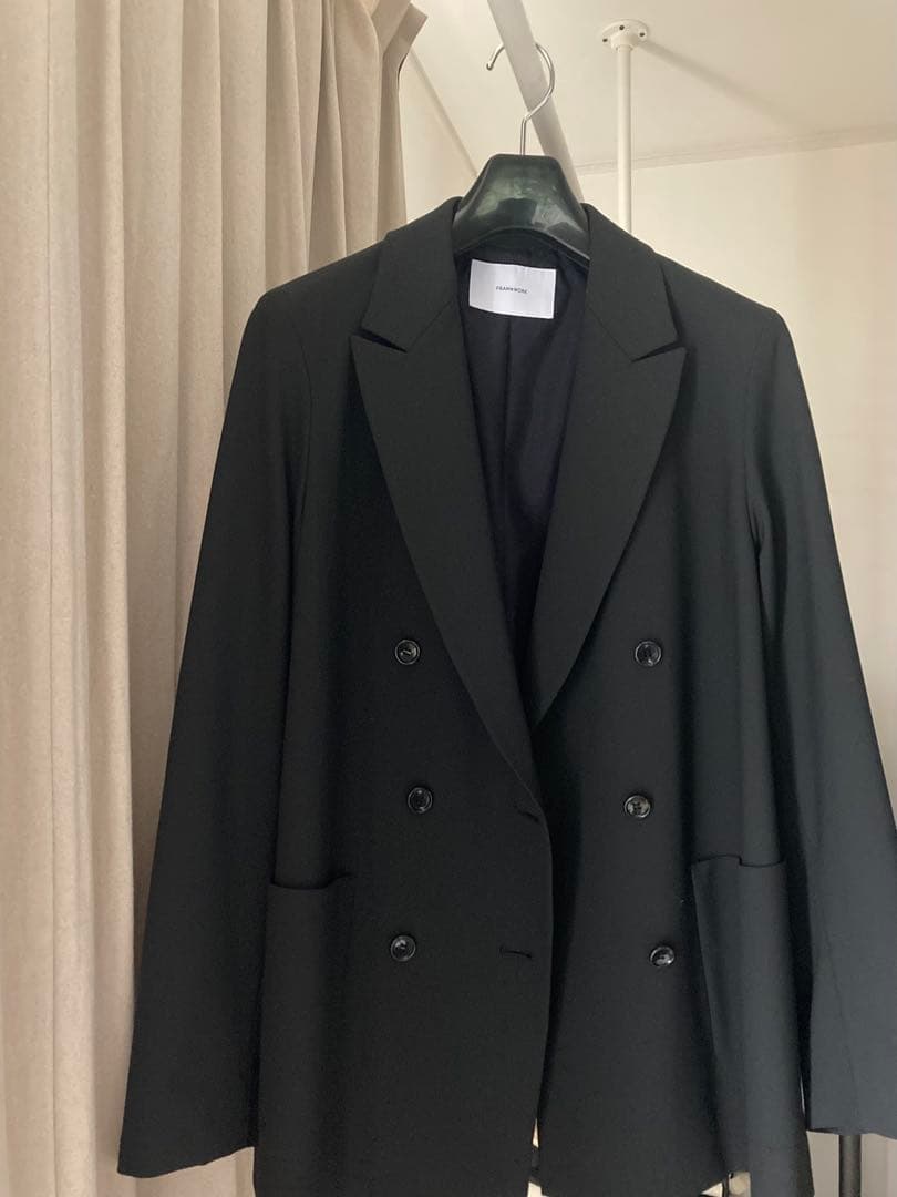 FRAMeWORK 2025フレームワーク　ダブルジャケット　黒　テーラード