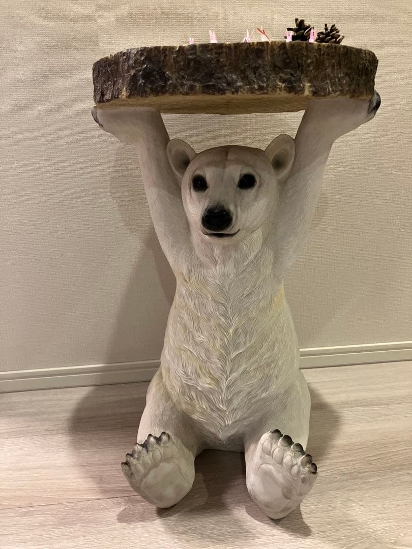 10日で削除します⭐︎KARE アニマルサイドテーブル　シロクマ