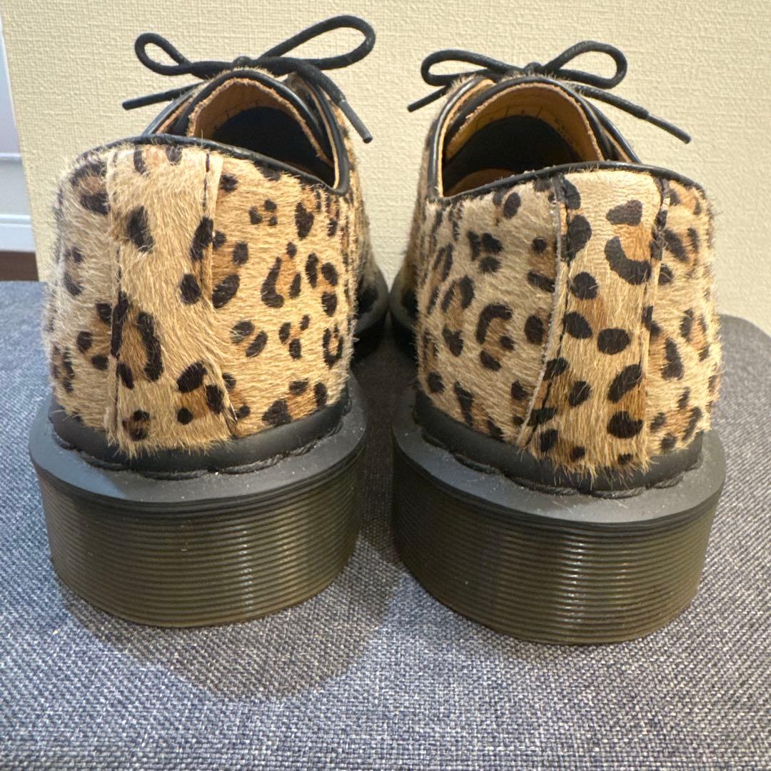 ドクターマーチン　ビームス別注　豹柄レオパード3ホールUK4