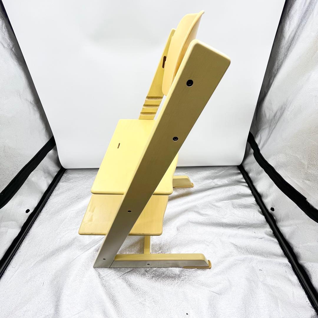 STOKKE トリップトラップ シリアル4 イエロー 背もたれ付き