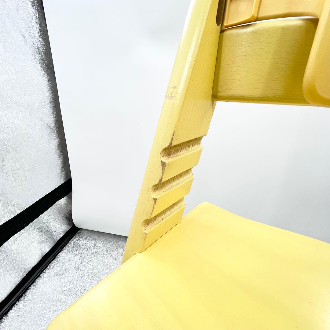 STOKKE トリップトラップ シリアル4 イエロー 背もたれ付き