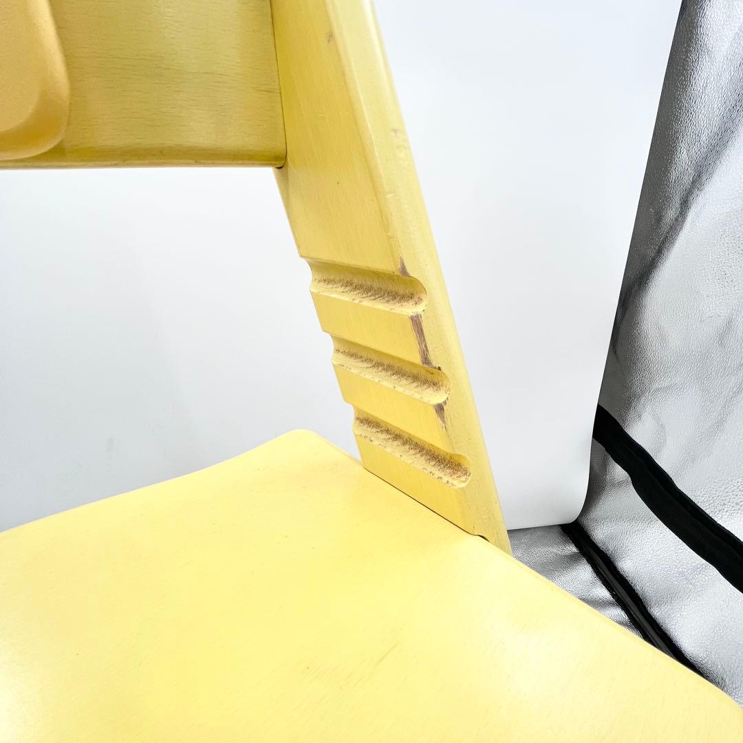 STOKKE トリップトラップ シリアル4 イエロー 背もたれ付き