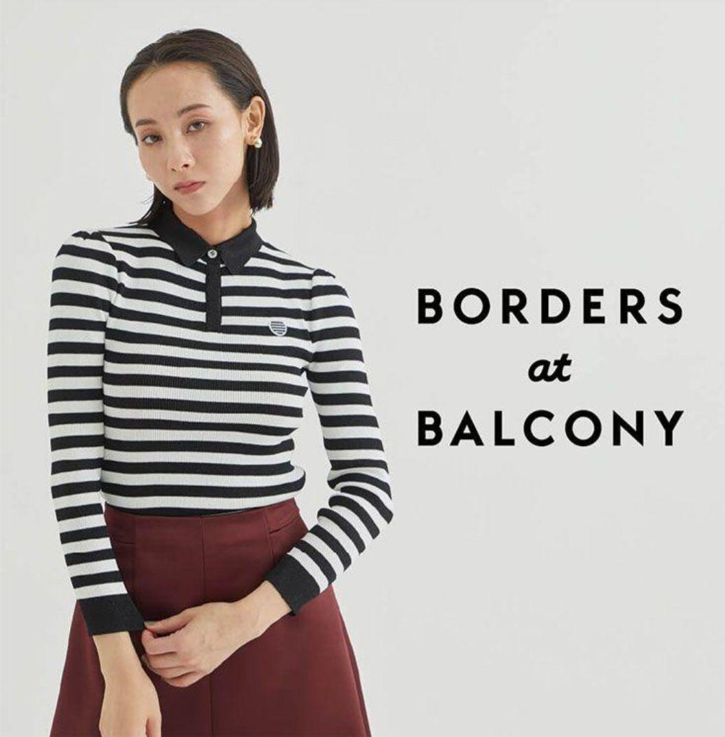 【限定SALE】BORDERS at BALCONY 長袖ポロシャツ