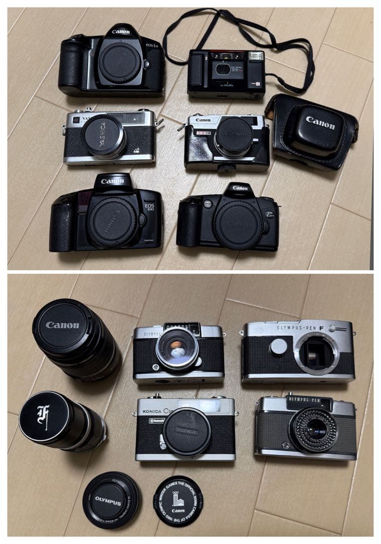 ジャンク　フィルムカメラ　レンズ　キャップなど　まとめ売り