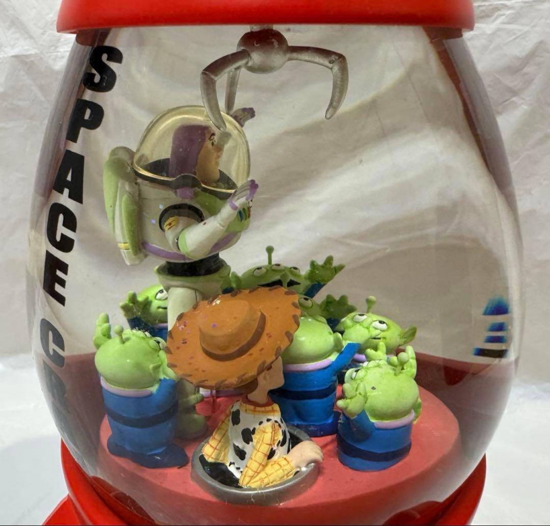 トイストーリー スペースクレーン ライトアップ オルゴール付き スノーグローブ