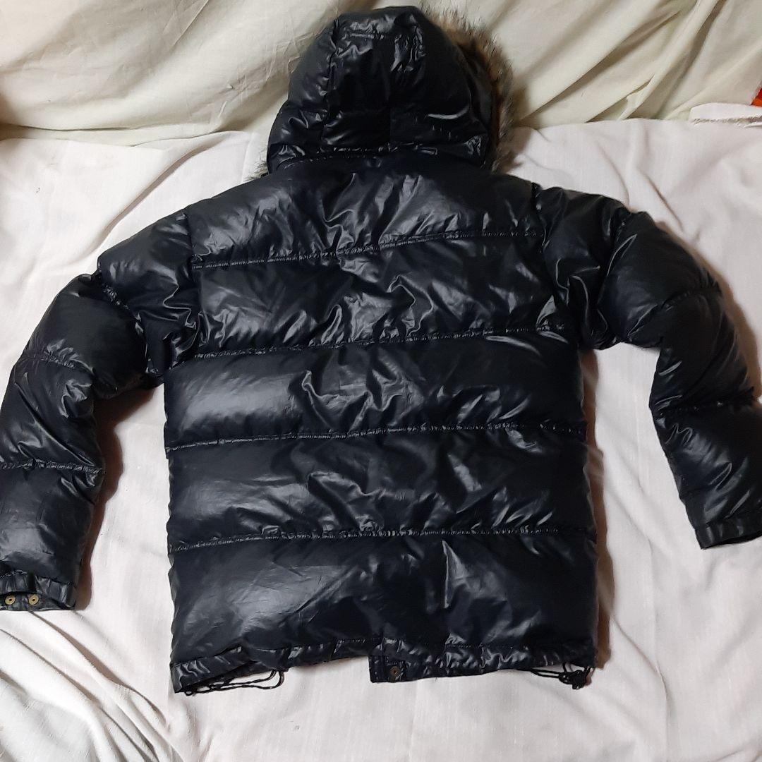 人気ブラック◆adidas　 ダウンジャケット ファー付き◆Y2K◆アディダス