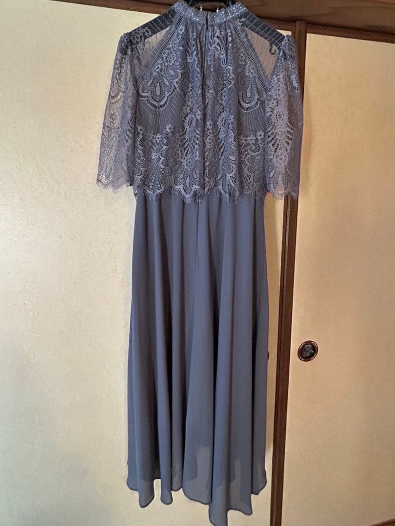 DorryDoll プチハイネックフレアレーススリーブフィッシュテールワンピース