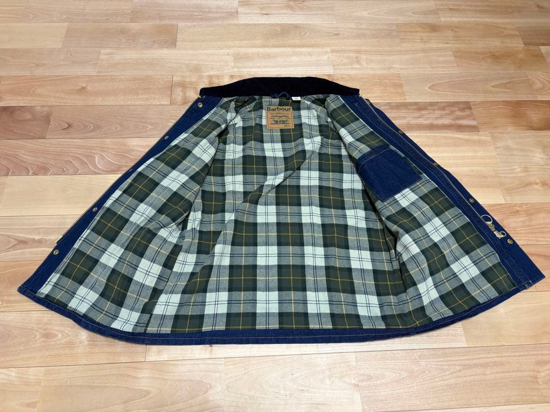 Barbour × Levis ネイビー デニム カバーオールS