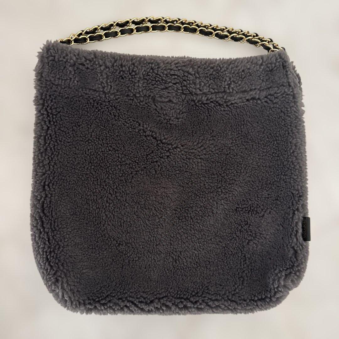 VIOLAd'ORO グレー ファーショルダーバッグ　新品未使用　完売