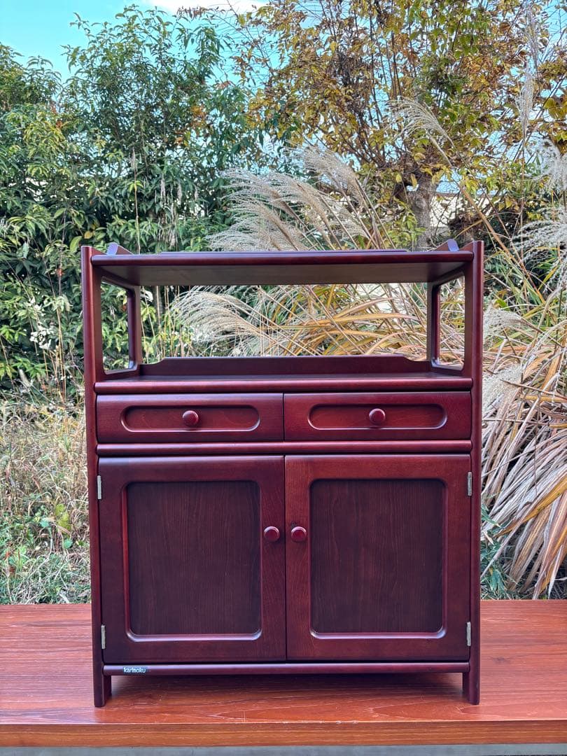 karimoku カリモク TEL/FAX台　飾り棚　キャビネット