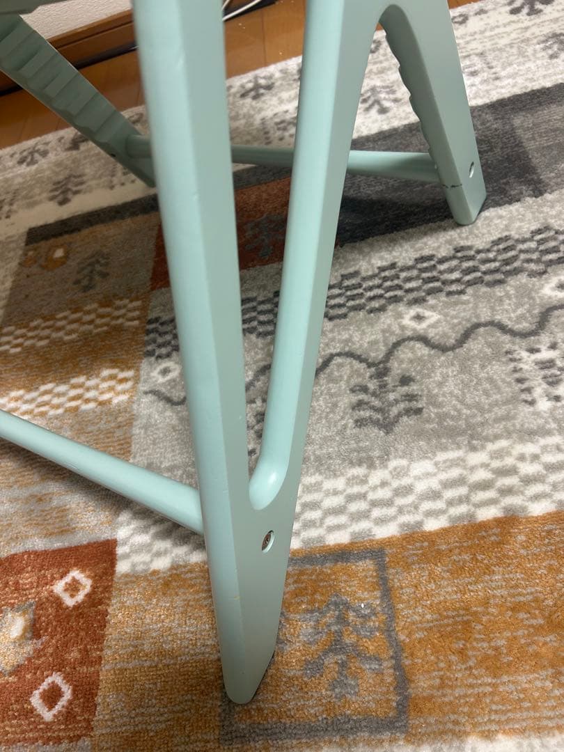 大和屋 アッフルチェア グリーン ベビーチェア YAMATOYA