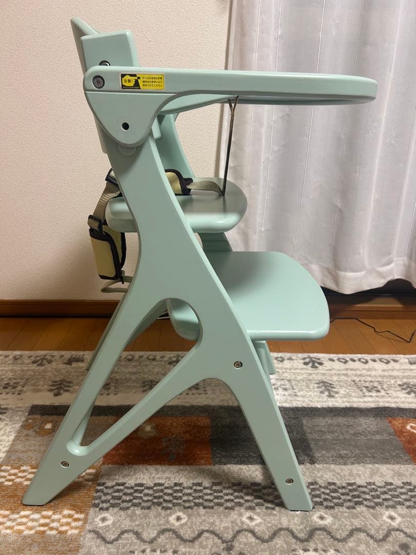 大和屋 アッフルチェア グリーン ベビーチェア YAMATOYA