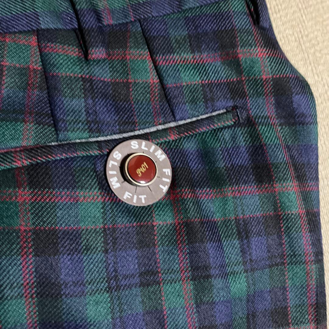 PT01 チェック柄 スラックス 50