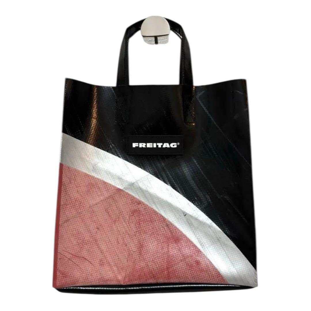 レア物 FREITAG F250 SONNY ショッピングバッグ 黒 ピンク