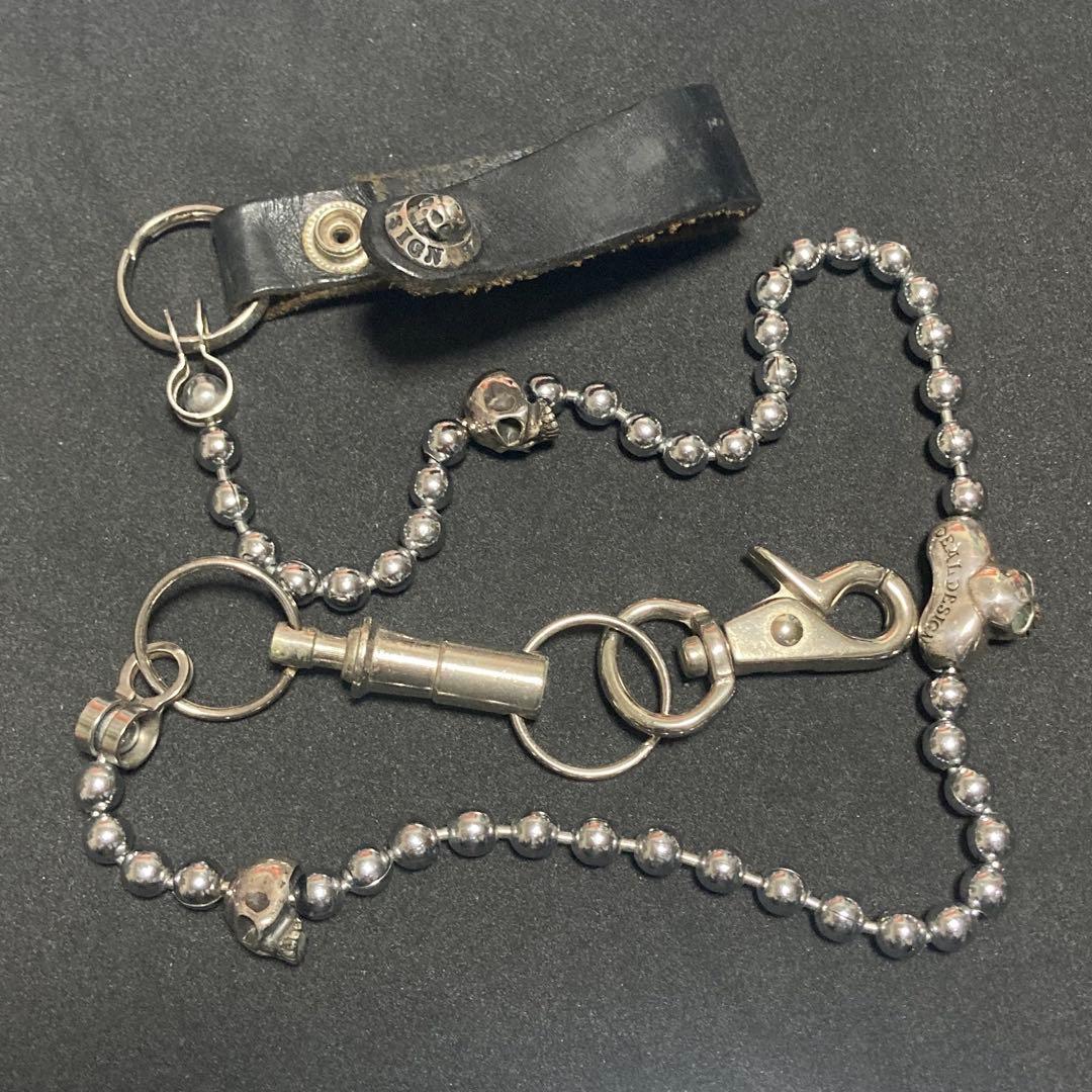 DEAL DESIGN ディールデザイン ボールウォレットチェーン スカル