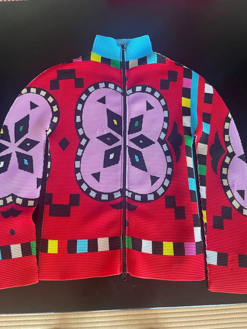 お値下げ イッセイミヤケ me 激レア ファスナー付きアウター トップス