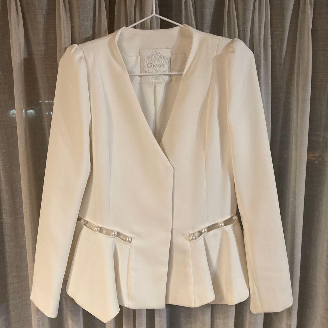 ジャケット・アウター Chesty Pearl Peplum Jacket