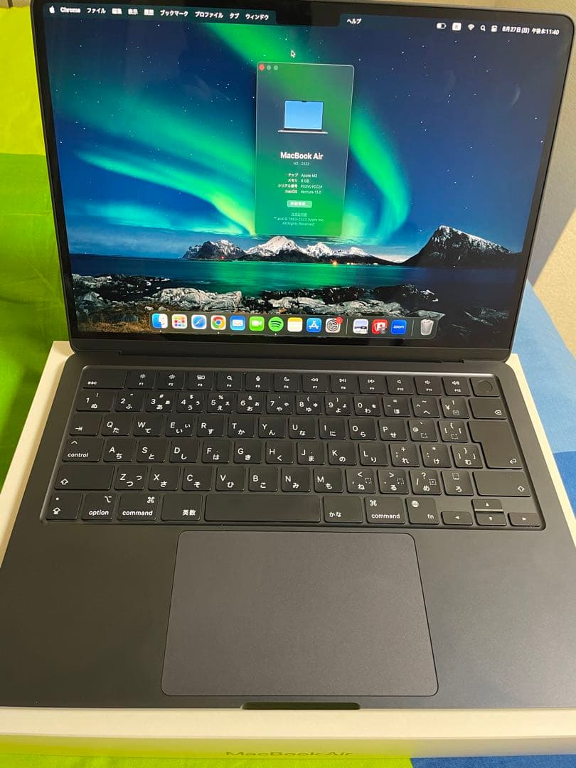 Macbook Air ミッドナイトM2チップ　2022年モデル