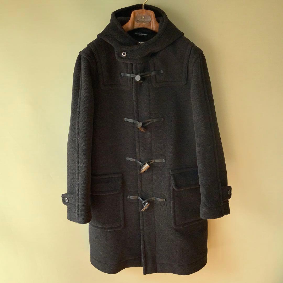 極美INVERTEREインバーティア ダッフルコート38チャコールグレー英国製