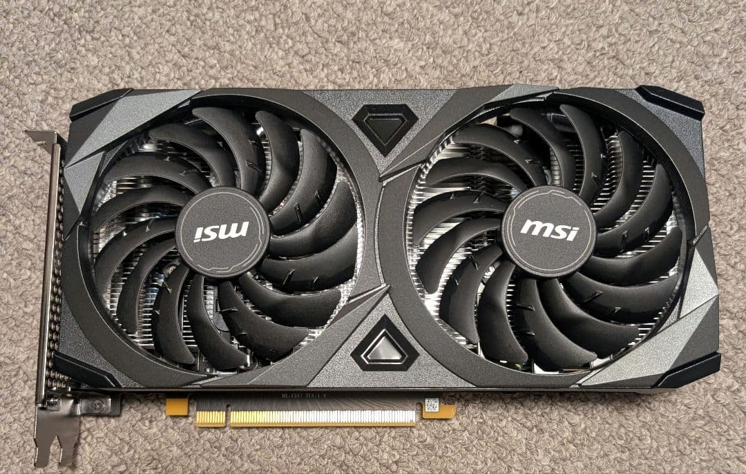 MSI VENTUS 2X RTX 3060　12GB GDDR6