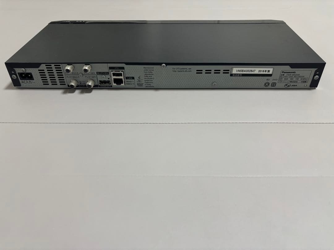 セール　美品　パナソニック DIGA DMR-BRS500 ブルーレイレコーダー