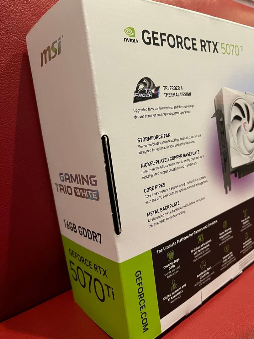 【新品】MSI GEFORCE RTX 5070 Ti OC EDITION