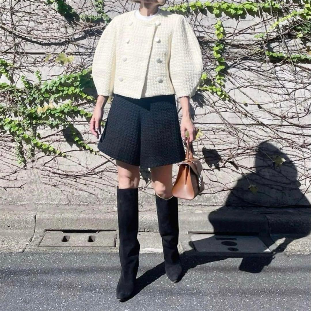 美品　cygne シーニュ　ショートパンツ　joelle ツイード