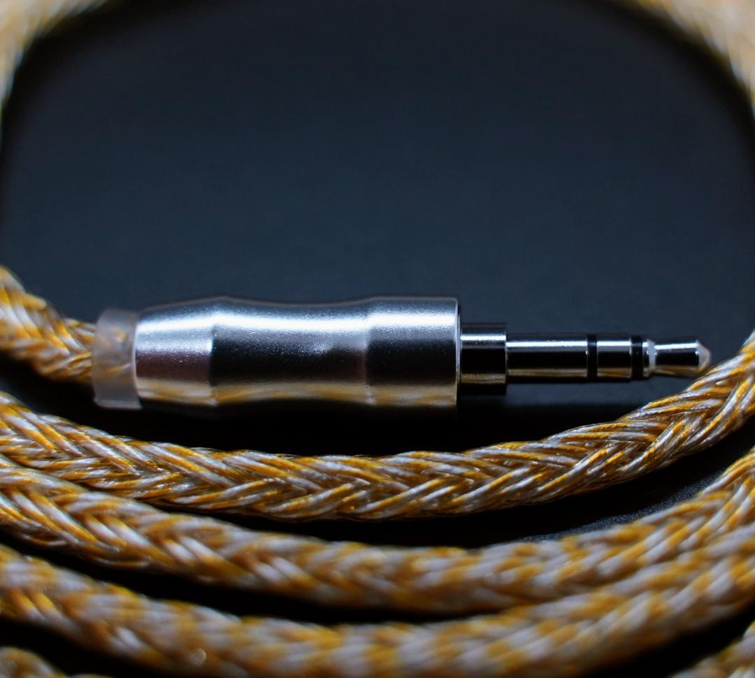 超希少!16芯金銀線撚り合わせリケーブル膨張MMCX/3.5mmミニプラグ