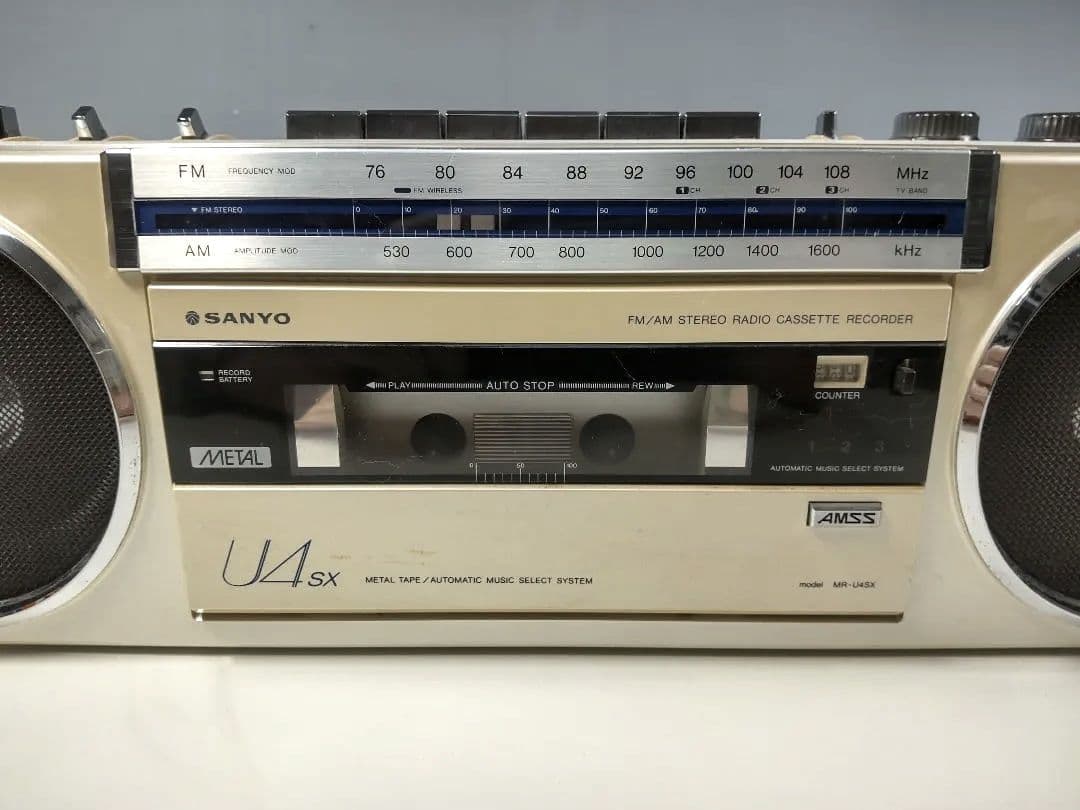 昭和レトロ　SANYO ラジカセ MR-U4SX　ラジオのみ動作