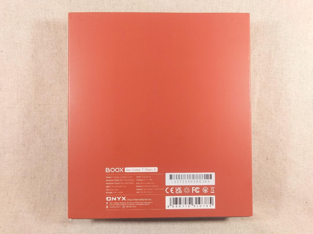 BOOX Go Color7 Gen2 ブラック【保護フィルム付き】