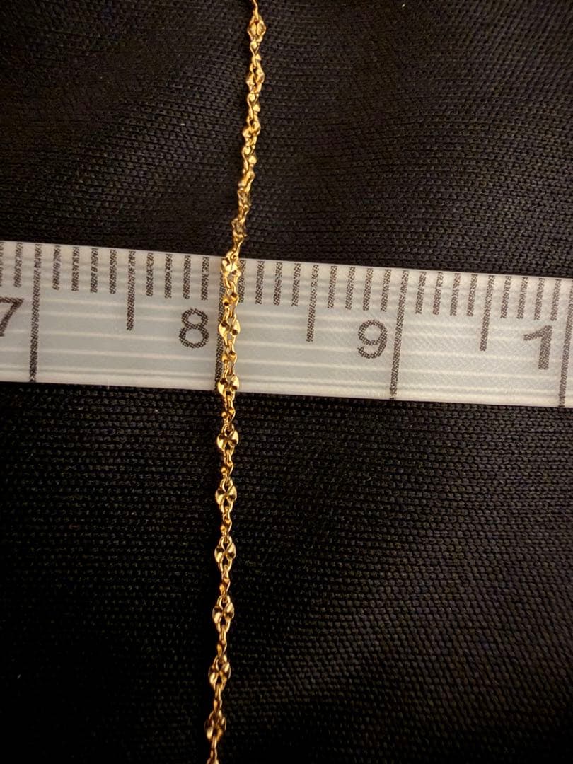 K18ygモーグルネックレス45cm