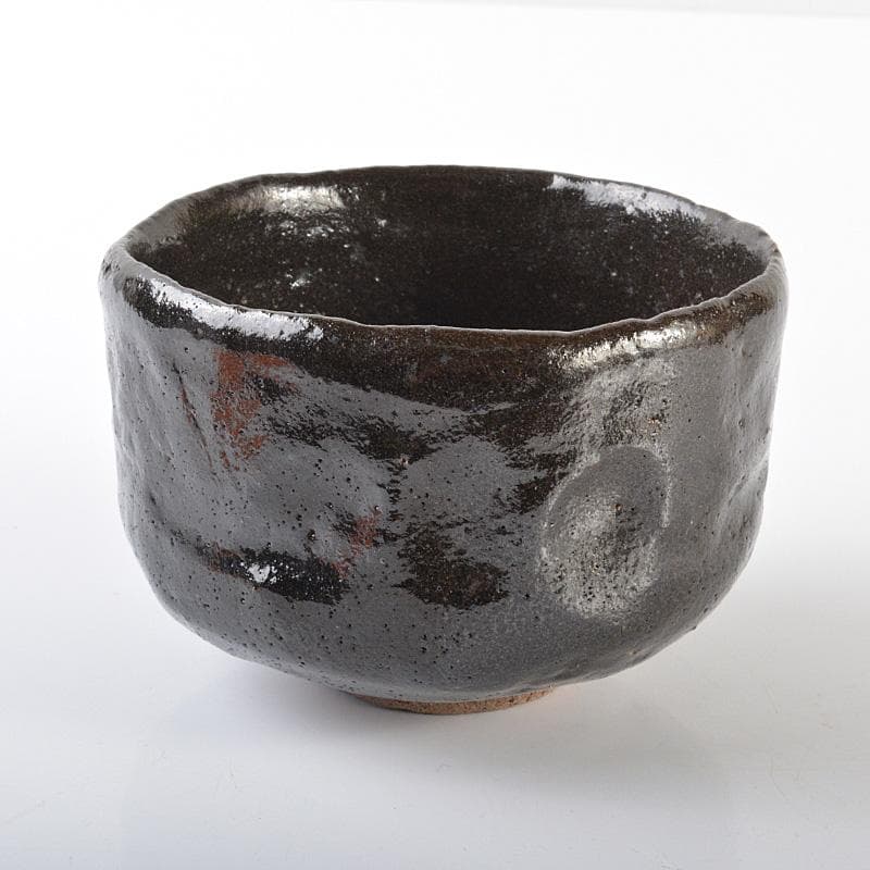 ラッキーライラック　茶道具　楽吉左衛門　黒楽茶碗　N　5732