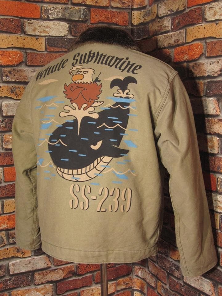 ヒューストン N-1デッキジャケット XLサイズ42 裏ボア USN 松岡佳博