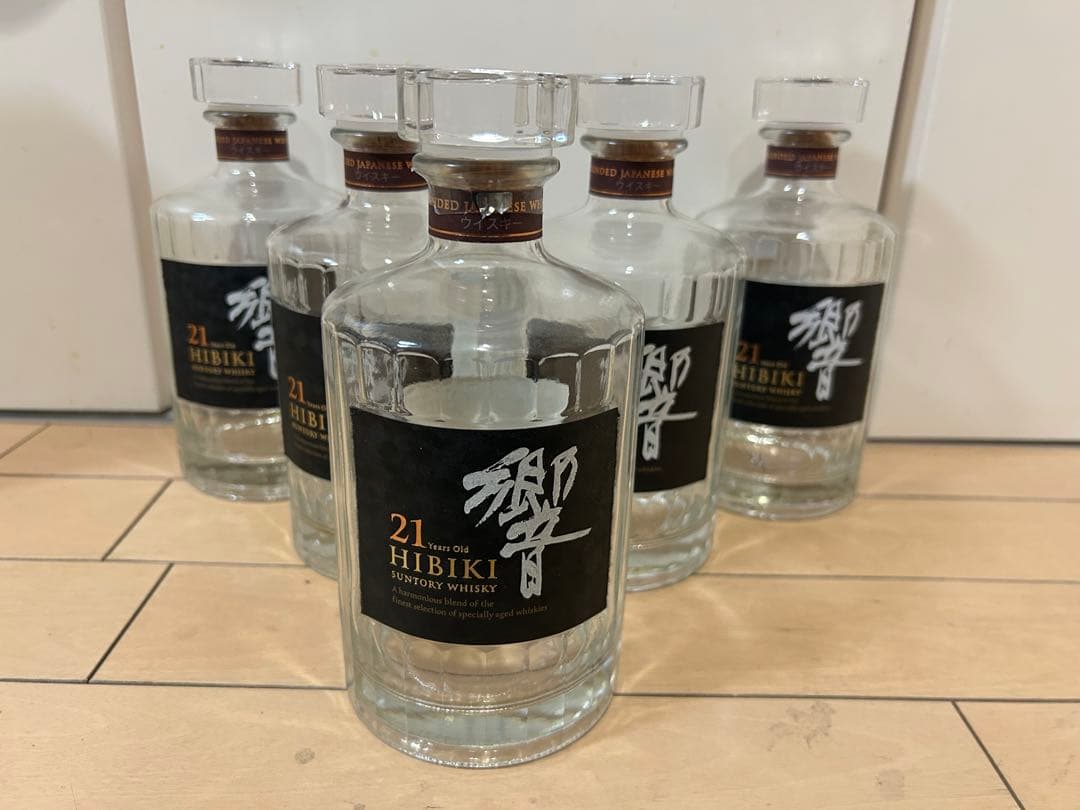 Hibiki 21年 ジャパニーズウイスキー 750ml 空瓶5本セット