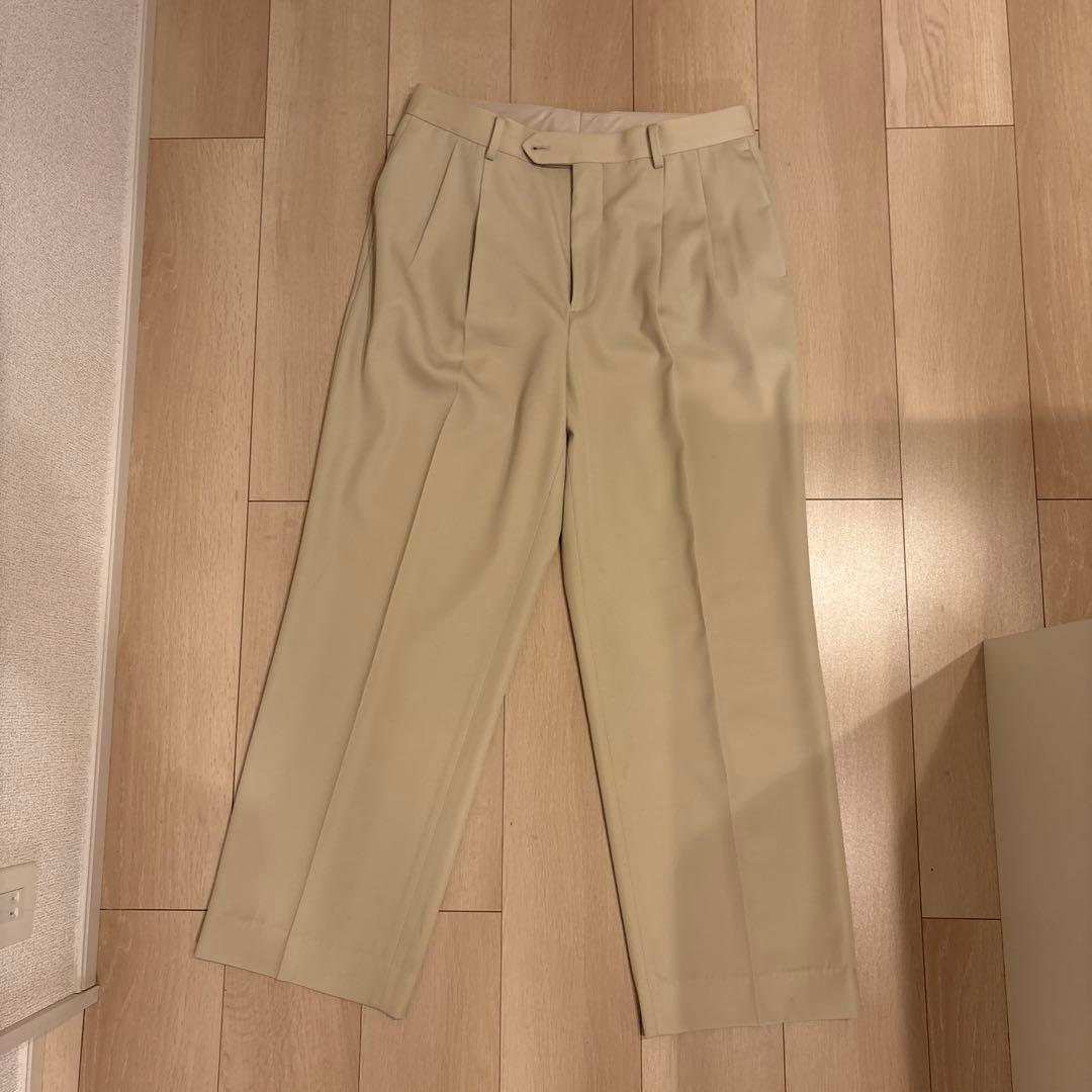 パンツ AURALEE LIGHT WOOL MAX GABARDINE TWOtuck