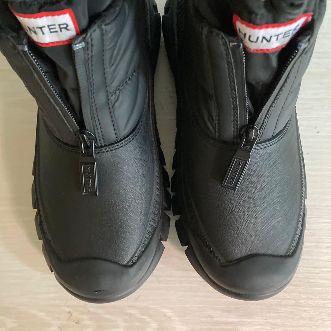 美品 箱付き HUNTER ハンター スノーブーツ 22.5cm ブラック