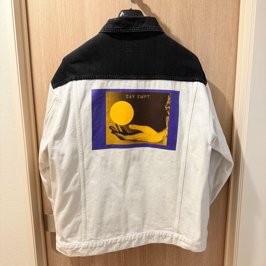 r*プ様 cavempt BLEACHED 2 COLOUR DENIM JAC