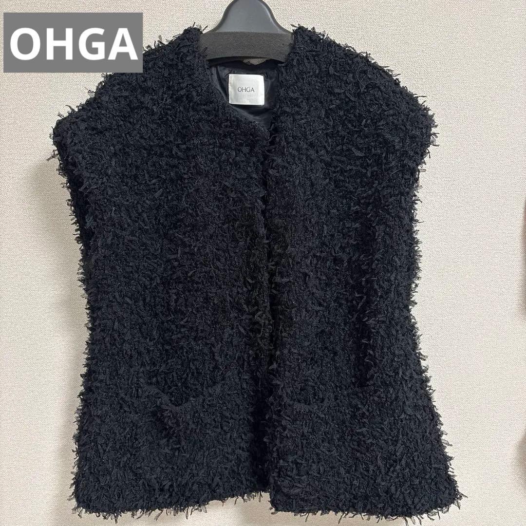 【美品】OHGA MOKE VEST ブラック