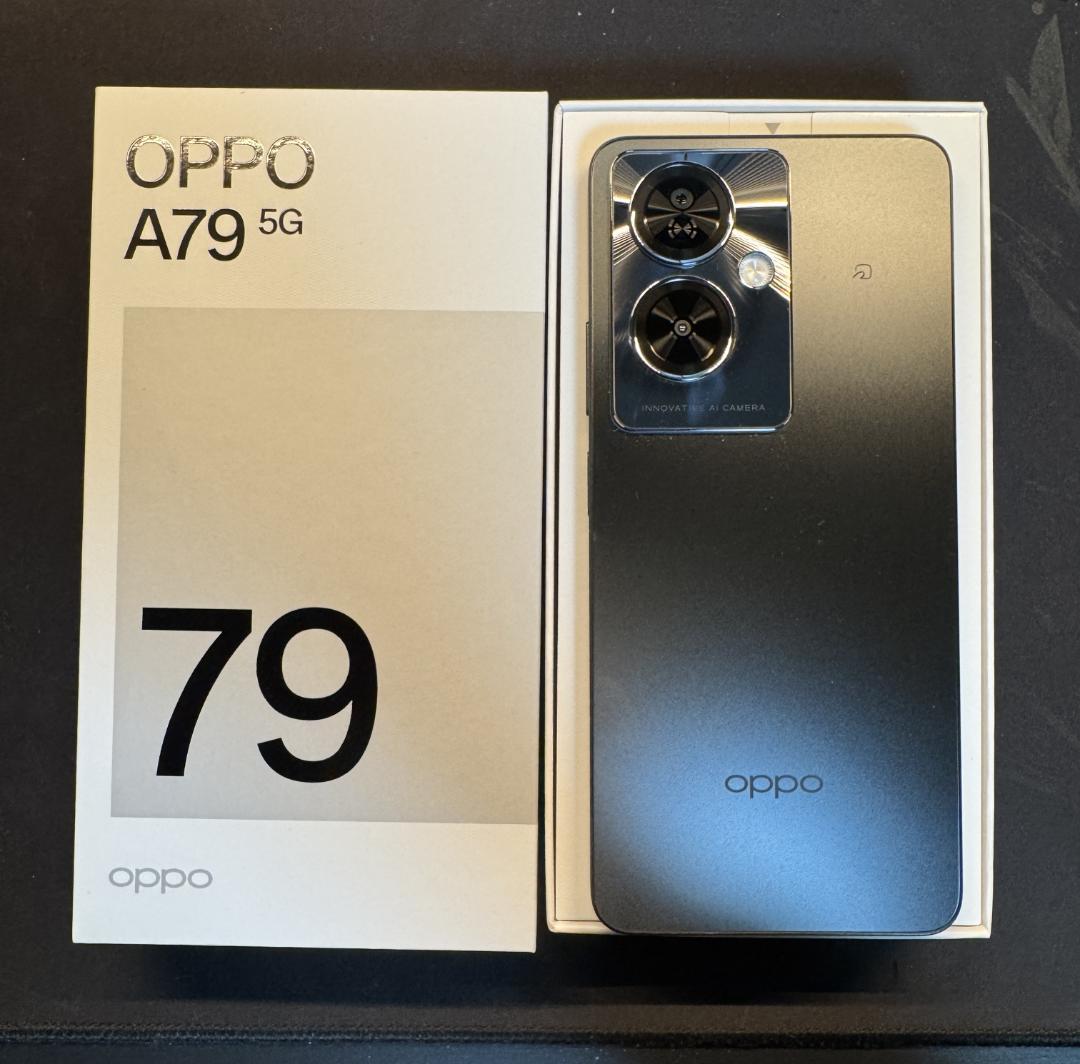 OPPO 79A 5G SIMフリー　ミステリーブラック　中古美品