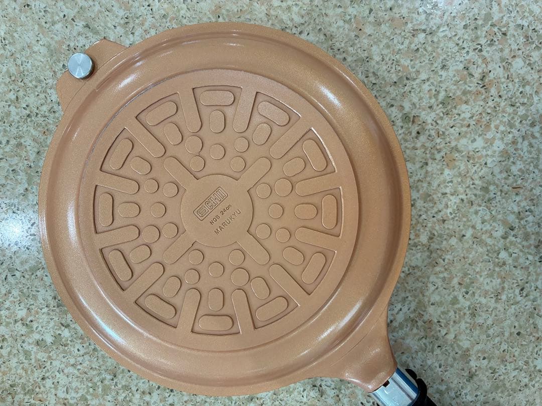 ポチママ マル球産業　2点フライヤー　IH対応　ゴールド