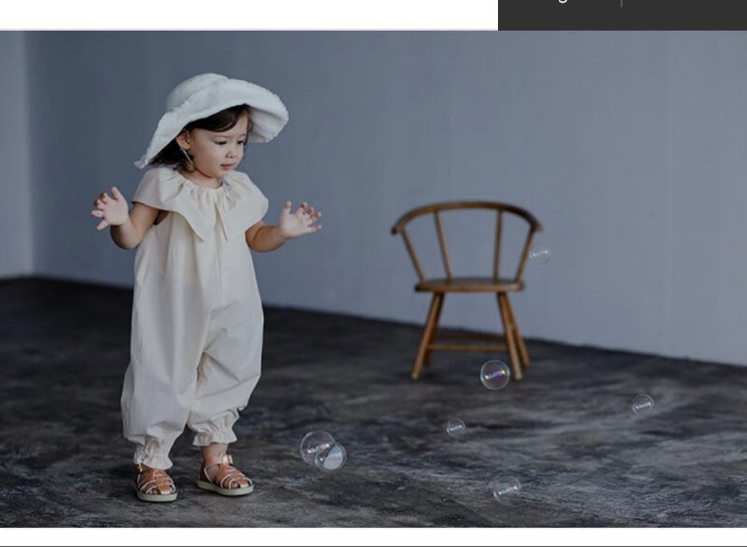 MARLMARL 80㎝　プレイウェア　マールマール　pofu アイボリー